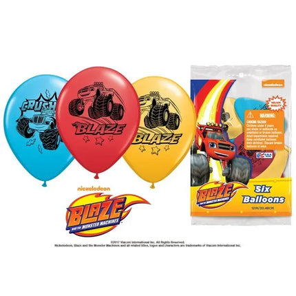 12" Blaze Latex Balloons (6ct) Party Expo