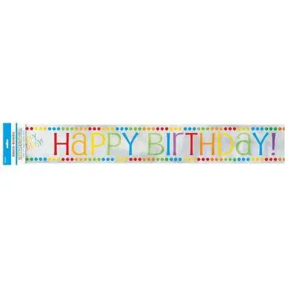 12ft Rainbow Party Birthday Banner - Party Expo