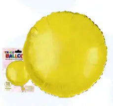 18" Round Yellow Mylar Balloon #294 Party Expo