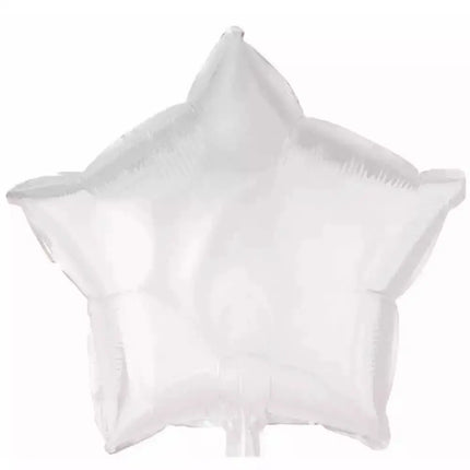 19" White Star Mylar Balloon #222 Party Expo