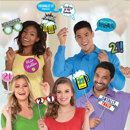 21st Brilliant Birthday - Photo Props - Party Expo