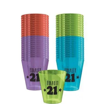 21st Brilliant Birthday - Shot Glasses - Party Expo