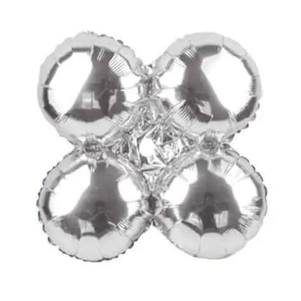 30" Quad Silver Mylar Balloon Party Expo