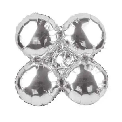 30" Quad Silver Mylar Balloon (1ct) Party Expo