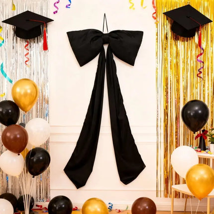 4 ft. Large Decorative Bow, Black Party Expo