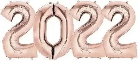 40" 2022 Rose Gold Mylar Balloons Party Expo
