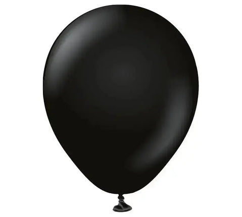 5" Kalisan Standard Black Latex Balloons (25ct.) Party Expo