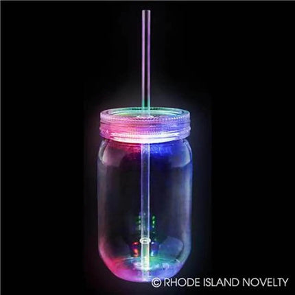 6" Multi-Color Flashing Mason Jar (1ct) Party Expo