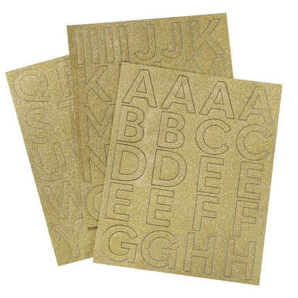 62 Letters Sticker Pack Gold - Party Expo