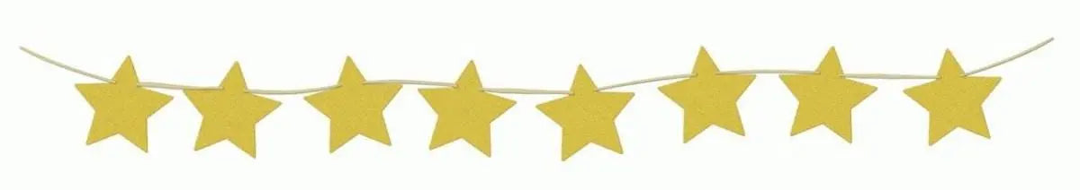 8ft Gold Diamond Star Banner - Party Expo