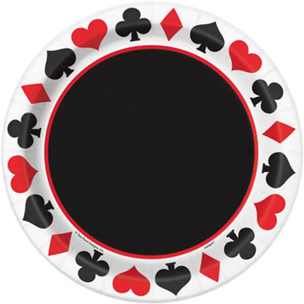 9" Casino Party Plates (8ct) Party Expo