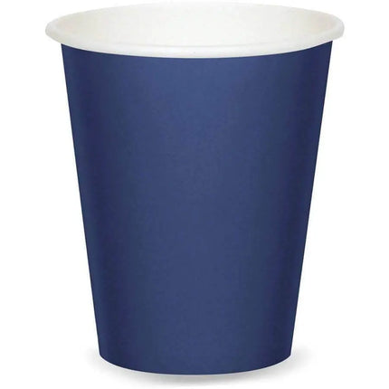 9oz Navy Paper Cups (8ct) - Party Expo
