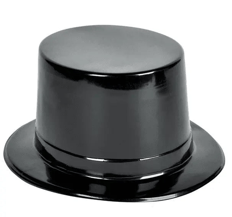 Black Plastic Top Hat - Party Expo