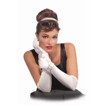 Black Vintage Hollywood Long Gloves - Party Expo