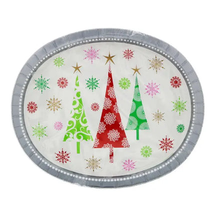 Contemporary Trees - Oval Platter Party Expo
