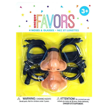 Favor-Noses And Glasses (4 Pack) - Party Expo
