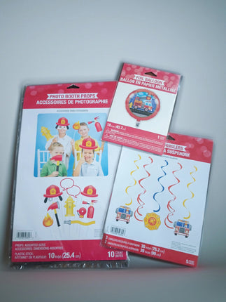 Flaming Fire Truck Decor Party Pack Party Expo
