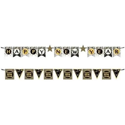 Happy New Year Hot Stamping Banners - Party Expo