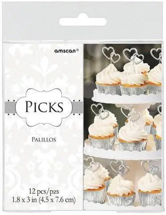 Heart Picks - Electroplated Plastic - Party Expo