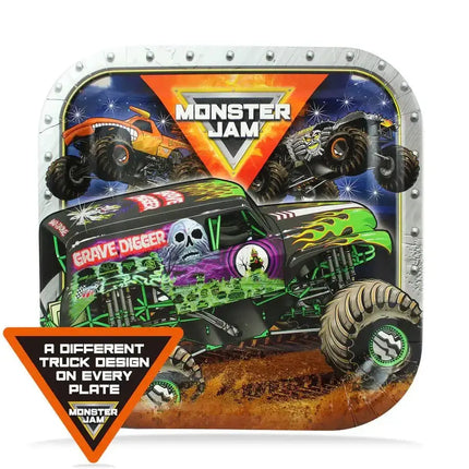 Monster Jam - 9" Dinner Plates (8ct) Party Expo