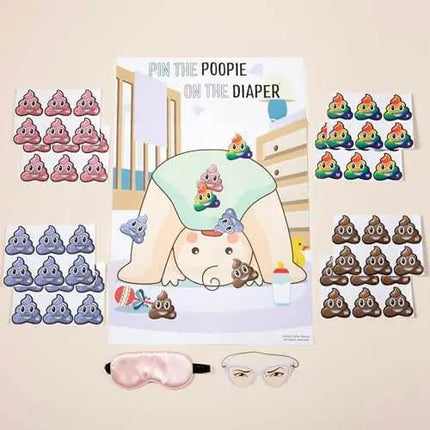 Pin The Poopie On The Diaper Game - Light - Party Expo