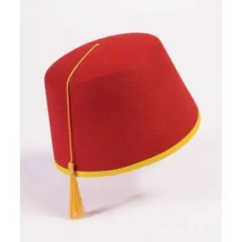 Red Adult Fez Hat - Party Expo