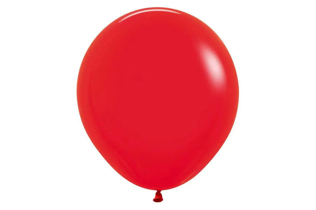 Sempertex - 18" Fashion Red Latex Balloon (6 count) Party Expo