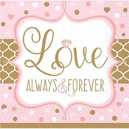 Sparkling Wedding - Beverage Napkins (16ct) - Party Expo