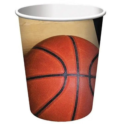 Sports Fanatic Basketball - 9oz Hot & Cold Cups (8ct) - Party Expo