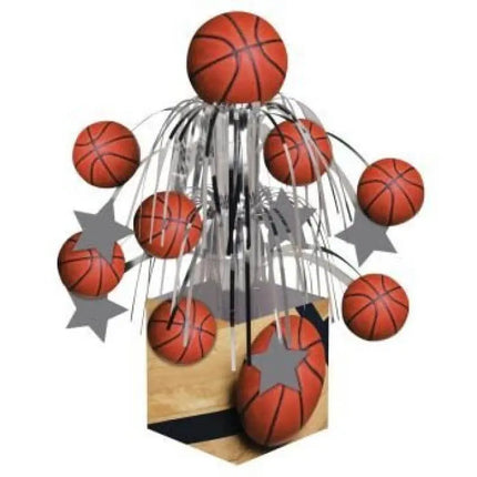 Sports Fanatic Basketball - Centerpiece Cascade with Base - Party Expo