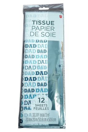 Tissue Paper Dad - (12 sheets) Party Expo