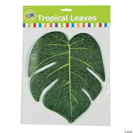 Artificial Tropical Leaves 12 count - Party Expo