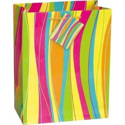 Bright & Bold Multicolor Gift Bag - Party Expo