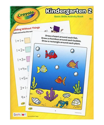 Crayola - Kindergarten Drawing & Counting Activity Book - Party Expo