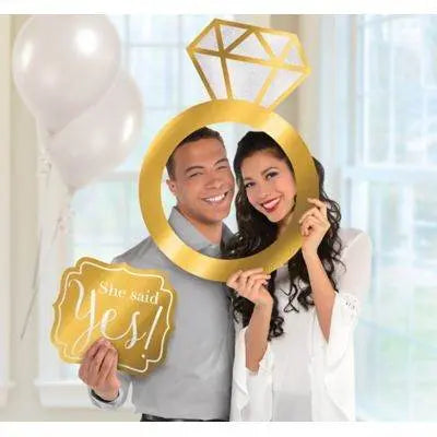 Engagement Ring Photo Booth Frame Kit - Party Expo