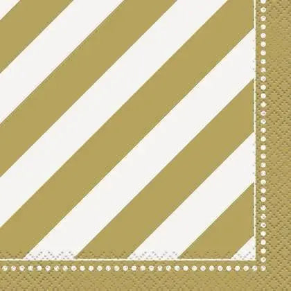 Golden Birthday Beverage Napkins - Party Expo