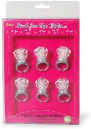 Just for the Girls - Light Up Engagement Rings (6ct) - Party Expo