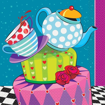 Mad Tea Party - Lunch Napkins (16ct) - Party Expo