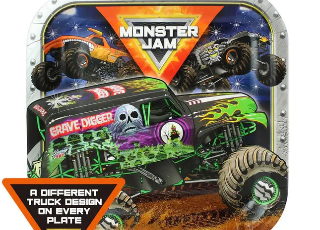 Monster Jam 9" Dinner Plates (Pack of 8) - SKU: - UPC:691027463598 - Party Expo