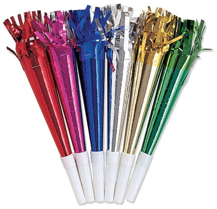 Party Horns - Assorted Colors (8ct) - Party Expo