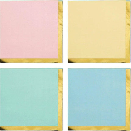 Pastel Celebrations Beverage Napkins (16ct) - Party Expo