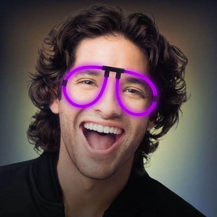 Purple Glow Eyeglasses - Party Expo