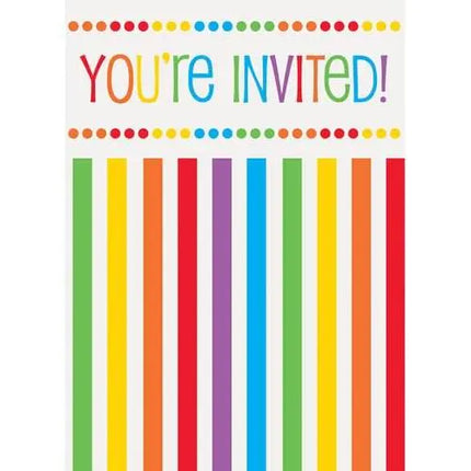 Rainbow Birthday Party Invitations - Party Expo