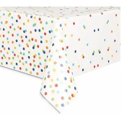 Rainbow Polka Dot Tablecover - Party Expo