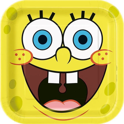 SpongeBob - 9" Square Dinner Plates (8ct) Party Expo
