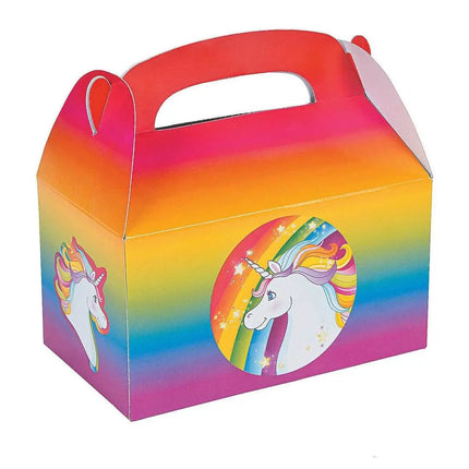 Unicorn Rainbow Favor Boxes (6ct) - Party Expo