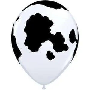 11" Holstein Cow Print Latex Balloons (25ct) Party Expo