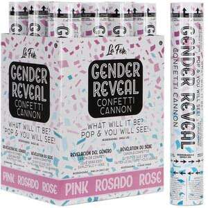Gender Reveal - 12" Pink Confetti Cannon (1 each) Party Expo