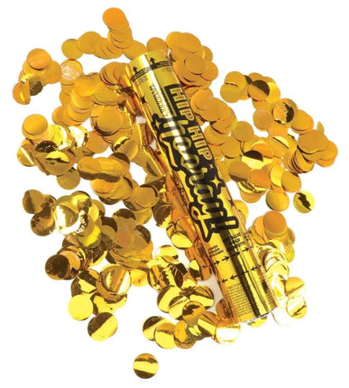 12" Gold Confetti Celebration Cannon (1 each) Party Expo