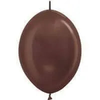 12" Metallic Chocolate Brown Link-O- Loon 50 count Party Expo